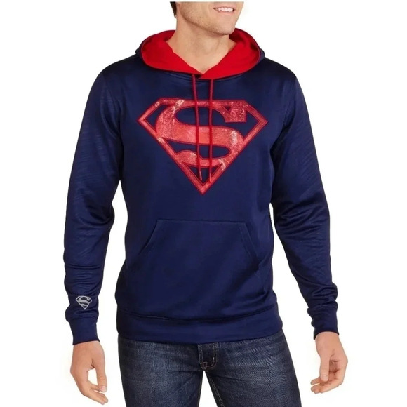 DC Comics Other - DC Comics Superman Logo Graphics Pullover Hoodie Sz S ~ 3/$15